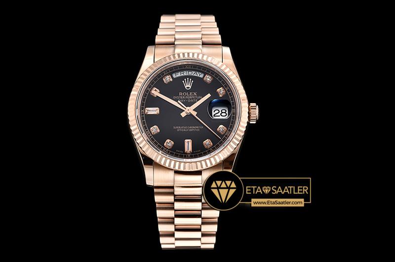 Rolex Day Date 118235 Ta l Siyah Kadran 1 1 Swiss ETA
